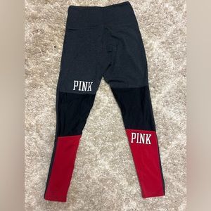 PINK BUT REALY RED LEGGINGS